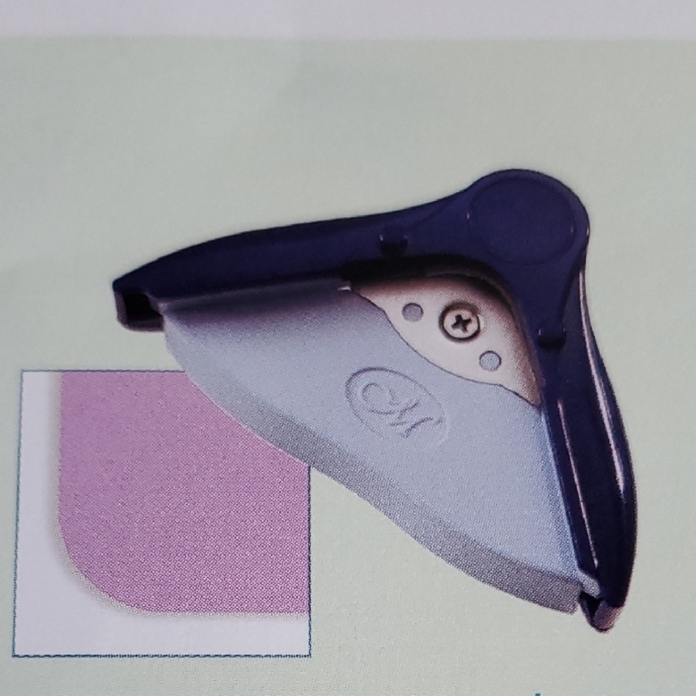 Corner Rounder Tool in Blue and Silver